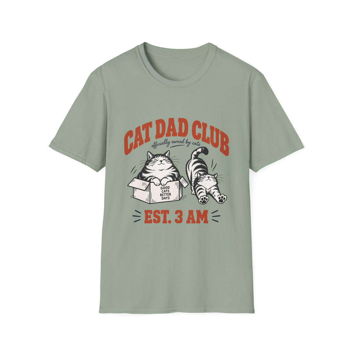 Cat Dad Club T-Shirt