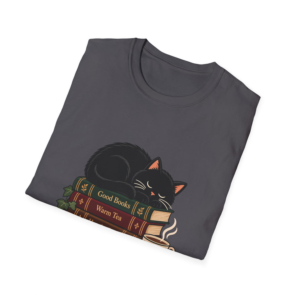 Cat on books