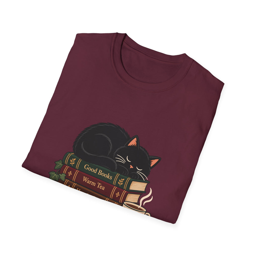 Cat on books