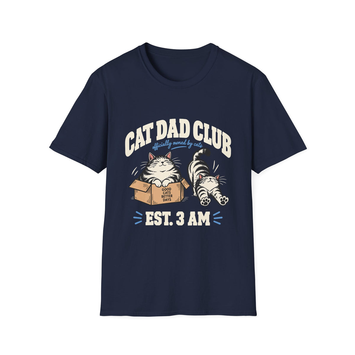 Cat Dad Club T-Shirt