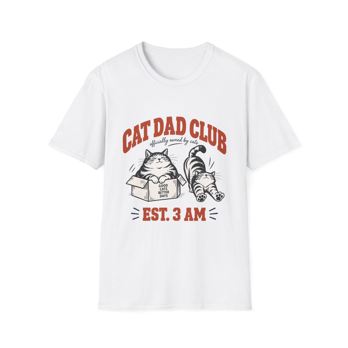 Cat Dad Club T-Shirt