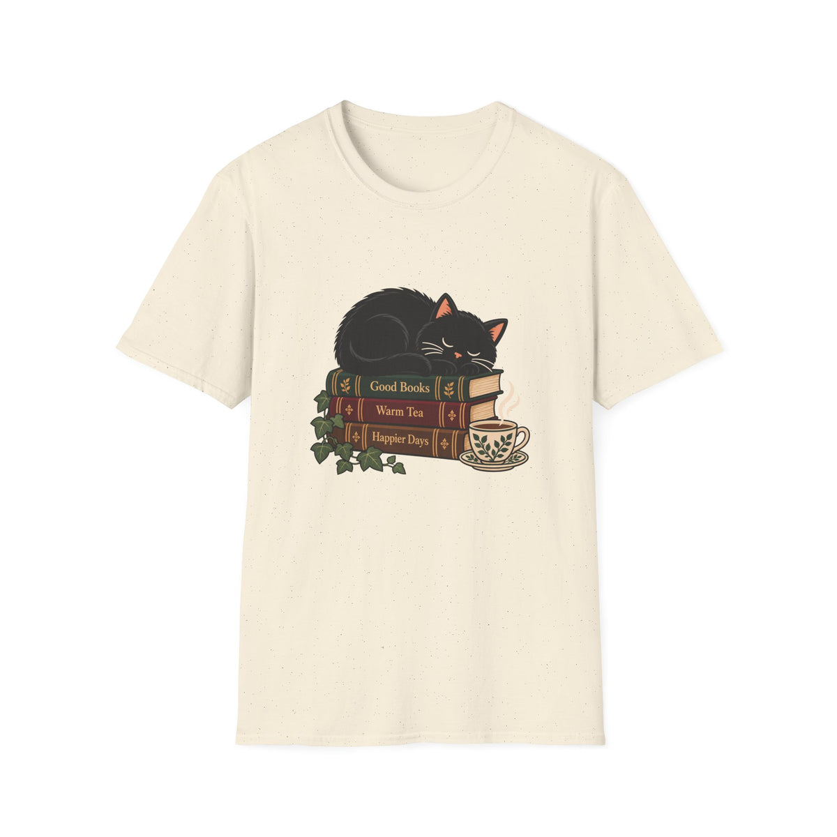 Cat on books
