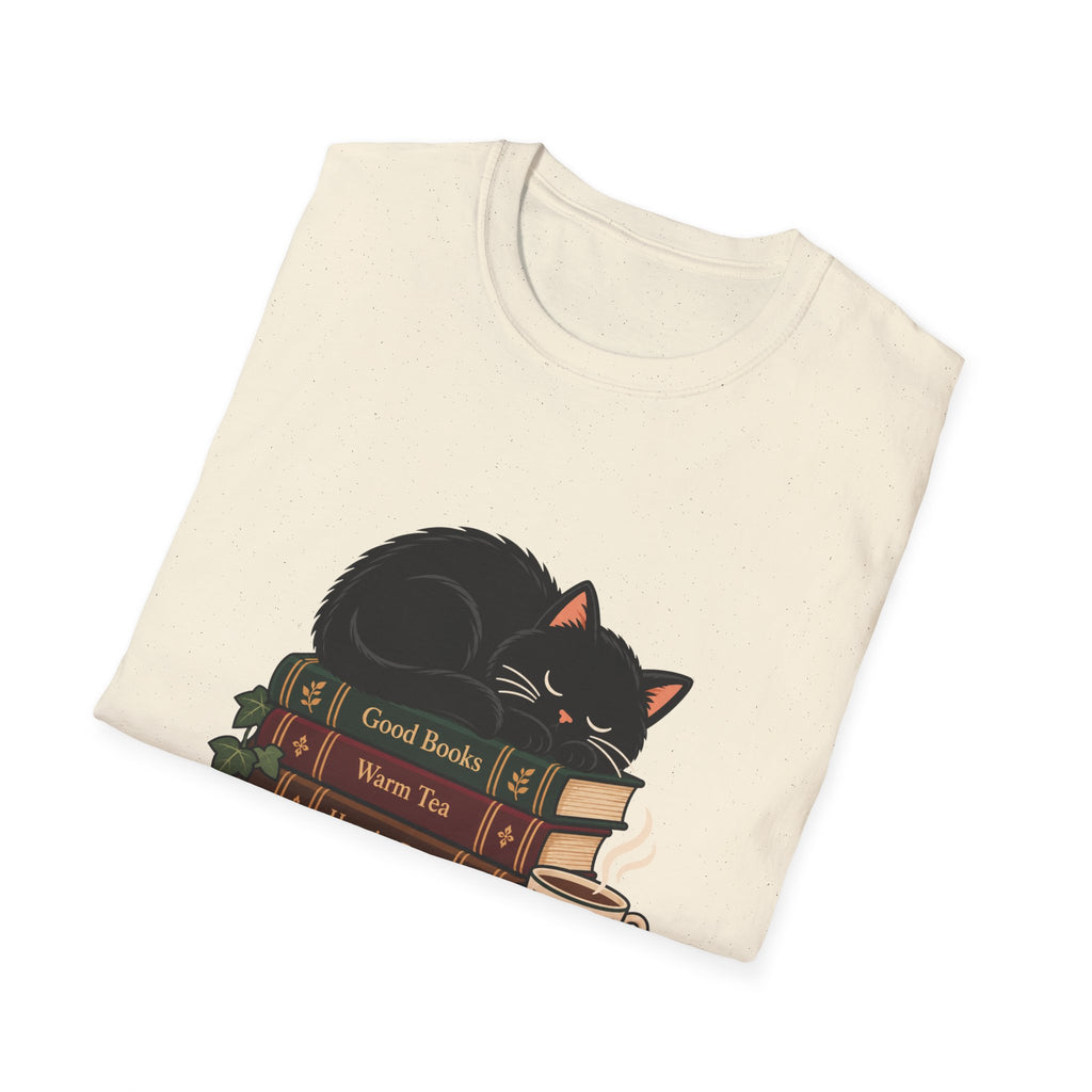 Cat on books