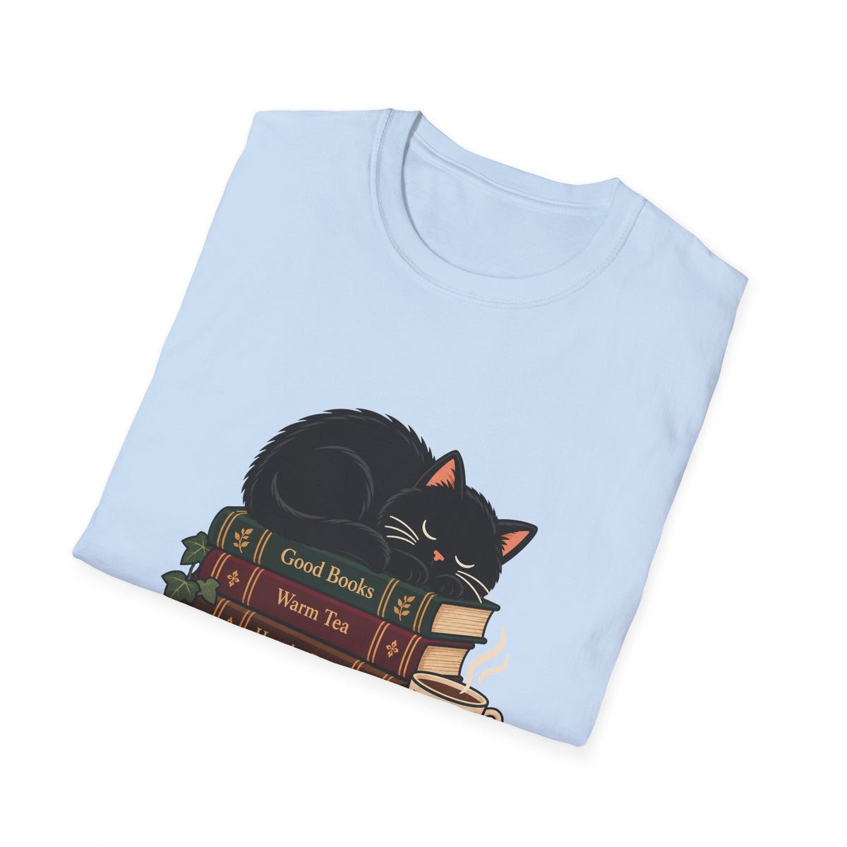 Cat on books
